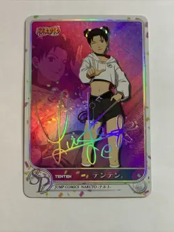 TenTen Naruto Shinobi Sisters SP Sign Sexy ACG Waifu Card Girl Holo Anime Foil - Image 5