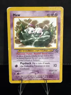 Pokemon Mew 47/53 Wotc Promo Regular 40 HP Basic English Card - HP/Damaged - Image 1