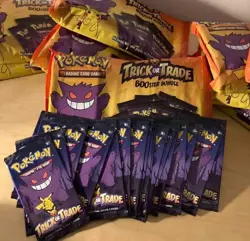 Pokemon TCG Trick or Trade BOOster Bundle Lot 10x Mini Packs 2024 Halloween Card 820650852572 - Image 1