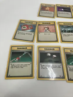 VINTAGE Pokemon lot of 16 TCG Base Set Fossil Jungle Trainer Card WOTC All NM-LP - Image 2