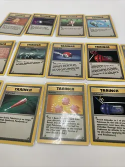 VINTAGE Pokemon lot of 16 TCG Base Set Fossil Jungle Trainer Card WOTC All NM-LP - Image 4