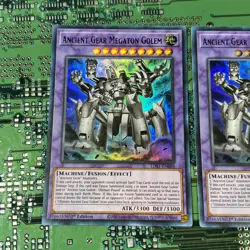 Ancient Gear Megaton Golem LDS1-EN088 Ultra Rare 1st Edition Yugioh Card 2 - Image 2