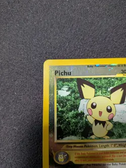 Pokemon Pichu TCG Reverse Holo Card 35 WOTC Promo Black Star Promo - Image 2