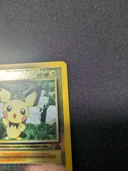 Pokemon Pichu TCG Reverse Holo Card 35 WOTC Promo Black Star Promo - Image 3