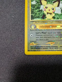 Pokemon Pichu TCG Reverse Holo Card 35 WOTC Promo Black Star Promo - Image 4