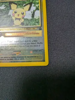 Pokemon Pichu TCG Reverse Holo Card 35 WOTC Promo Black Star Promo - Image 5