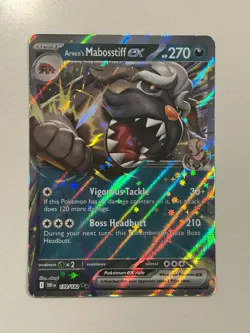 Pokemon Card Destined Rivals Arven's Mabosstiff ex 139/182 - Image 1
