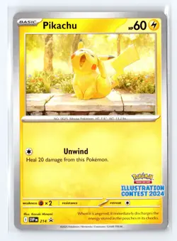Pikachu SV: Scarlet & Violet Promo Cards #214 Near Mint or Better - Image 1