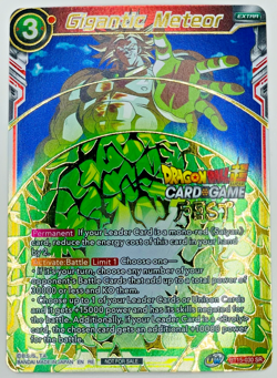 Broly Gigantic Meteor Foil Dragon Ball Super Card Game FEST GOLD STAMP | LP - Image 1