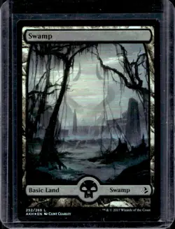 2017 Magic MTG Amonkhet Swamp Foil #252 - Image 1