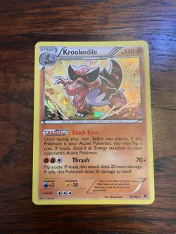 Krookodile 62/98 Holo Rare Pokemon - Emerging Powers 2011 - Near Mint - Image 1