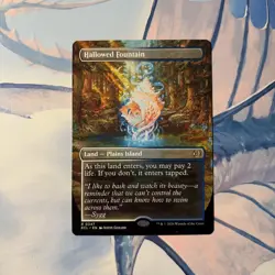 HALLOWED FOUNTAIN - Borderless - Lorwyn Eclipsed - MTG Rare #347 - Image 1