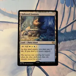 MTG Lorwyn Eclipsed Hallowed Fountain RARE NM - Image 1