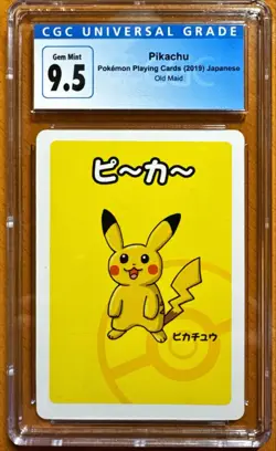 2019 Pokemon Playing Cards PIKACHU Old Maid Japanese CGC 9.5 - Image 1