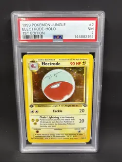 1999 POKEMON JUNGLE #2 ELECTRODE-HOLO 1ST EDITION PSA 7 - Image 1