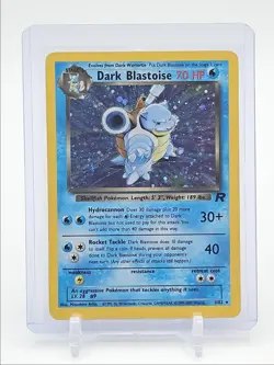 DARK BLASTOISE 2000 POKEMON BASE SET TEAM ROCKET HOLO RARE 3/82 Q1048 - Image 1