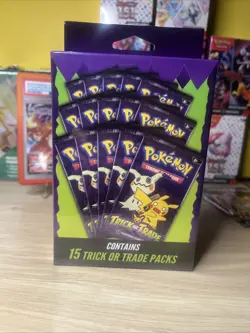 Pokemon TCG Halloween Trick or Trade Booster Bundle 15 Pack - Image 1
