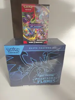 Pokemon TCG: Phantasmal Flames ETB Elite Trainer Box NEW SEALED- Booster Bundle - Image 1