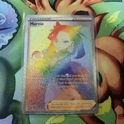 Pokemon Marnie 208/202 Sword & Shield Secret Rare Full Art Holo Trainer NM - Image 1