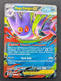Mega Gengar ex 125/217 Ascended Heroes Double Rare NM Pokemon TCG - Image 1