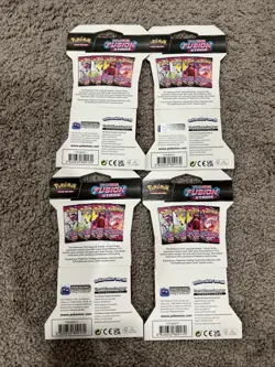 Lot of 4 - Pokemon TCG Fusion Strike Sleeved Booster Packs - NEW SEALED - Image 2