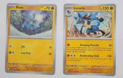 Lucario Holo 114/198 & Riolu 117/198 Evolution Set Near Mint Pokemon TCG - Image 1