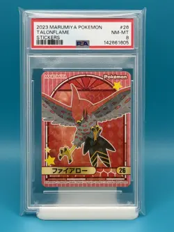 PSA 8 - 2023 POKEMON MARUMIYA TALONFLAME STICKER - Image 1