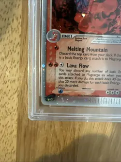 2003 POKEMON EX DRAGON #95 MAGCARGO EX-HOLO PSA 10 - Image 2