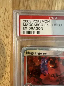 2003 POKEMON EX DRAGON #95 MAGCARGO EX-HOLO PSA 10 - Image 3