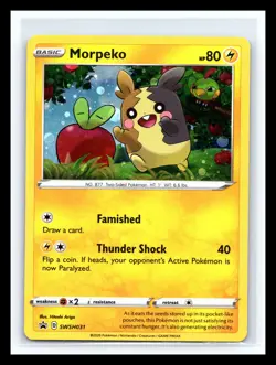⚡ Pokemon Morpeko SWSH031 Sword & Shield Cosmos Holo Black Star Promo 2020 - Image 1