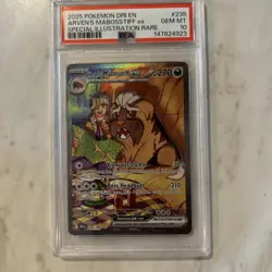 Pokemon Arven's Mabosstiff ex 235/182 Destined Rivals Illustration Rare PSA 10 - Image 1