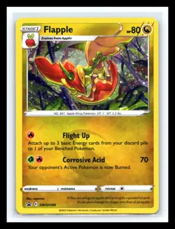 ✨ FLAPPLE HOLO - SWSH189 SWSH: Sword & Shield Promo Pokemon 2022 TCG - Image 1