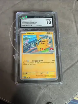2024 Pokemon Pikachu 190 World Championship Black Star Promo CGC 10 Gem Mint - Image 1