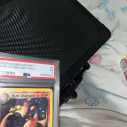 2000 Pokemon Team Rocket 4 Dark Charizard Holo PSA 5 - Image 3