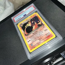 2000 Pokemon Team Rocket 4 Dark Charizard Holo PSA 5 - Image 4