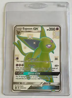 Pokemon TCG - Espeon GX (SV60/SV94) - NM - Shiny - Full Art Rare - Hidden Fates - Image 1
