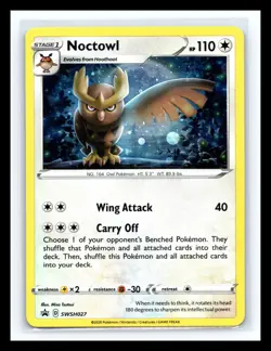 💥 Noctowl - SWSH027 - Black Star Promo - Cosmos Holo - Pokemon TCG 2020 - Image 1