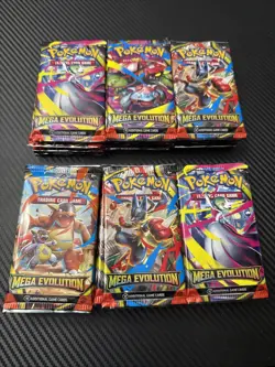 Lot of (108) Pokemon Mega Evolution Base Set & Phantasmal Flames Booster Packs - Image 1