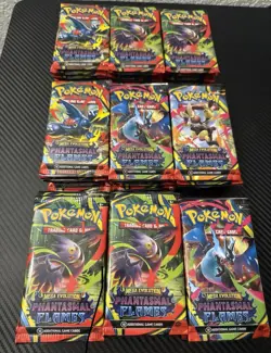 Lot of (108) Pokemon Mega Evolution Base Set & Phantasmal Flames Booster Packs - Image 2