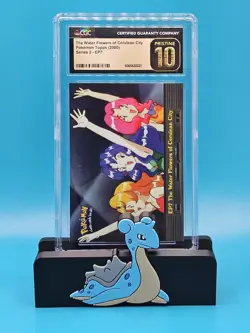 CGC PRISTINE 10 EP7 The Water Flowers of Cerulean City - Topps - Pokemon - POP 2 - Image 1