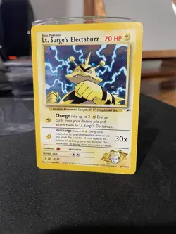 Pokemon Lt. Surge's Electabuzz Gym Heroes Unlimited 6/132 HOLO Rare - Image 1