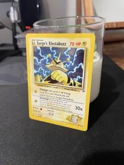 Pokemon Lt. Surge's Electabuzz Gym Heroes Unlimited 6/132 HOLO Rare - Image 2