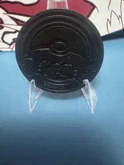 Nintendo Pokemon TCG Snorlax Flip Coin Black Silver Embossed Plastic - Image 2