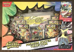 Pokemon TCG Mega Evolution Ascended Heroes Premium Poster Collection Lucario New - Image 1
