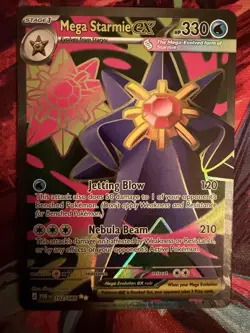 Mega Starmie EX 102/088 Full Art Ultra Rare Pokemon TCG: Perfect Order - NM - Image 1
