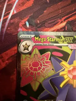 Mega Starmie EX 102/088 Full Art Ultra Rare Pokemon TCG: Perfect Order - NM - Image 3