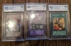 3X BCCG Gem Mint 10 Collection Yu-Gi-Oh Lob - Legends Of Blue Eyes 2002 English - Image 1