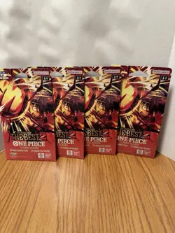 One Piece PRB-02 Sleeved Booster Pack Lot Of Four - Image 1