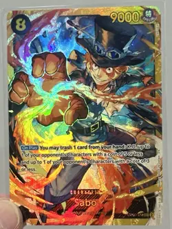 One Piece 500 Years in the Future SABO !!! OP07-118 SEC Secret Rare NM - Image 2