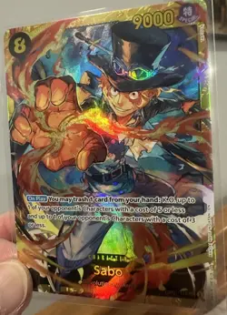 One Piece 500 Years in the Future SABO !!! OP07-118 SEC Secret Rare NM - Image 3
